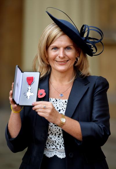 Jane with Stephen's MBE