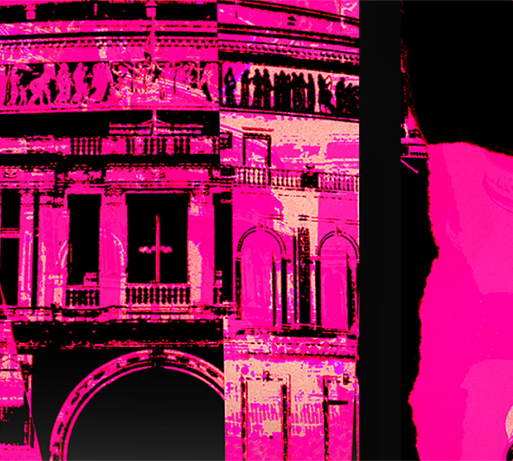 A graphic image of the outside of the Royal Albert Hall