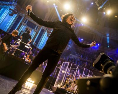 Bring Me The Horizon on stage at Teenage Cancer Trust Royal Albert Hall 22016