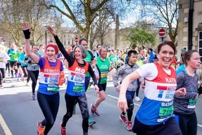 Teenage Cancer Trust Bath half marathon runners