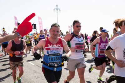 Teenage Cancer Trust Brighton Marathon runner