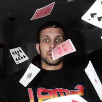 Dynamo with playing cards