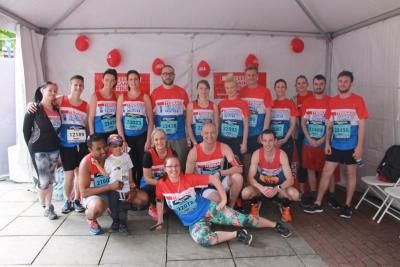 Teenage Cancer Trust Great Mancher Run race team