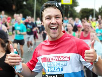 Teenage Cancer Trust Cardiff Half Marathon runner