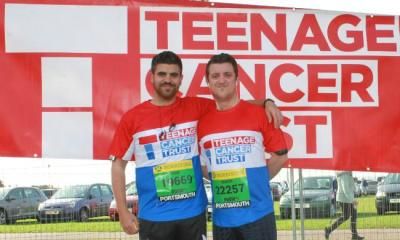 Teenage Cancer Trust great south run, post run 