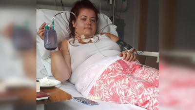 Chloe during treatment 