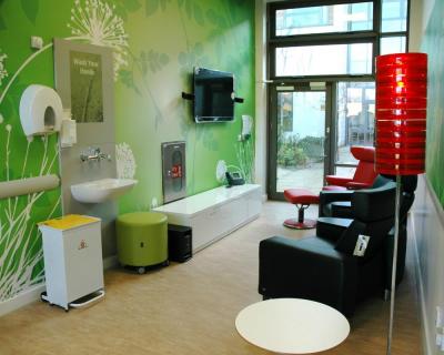 The social space at Castle Hill hospital