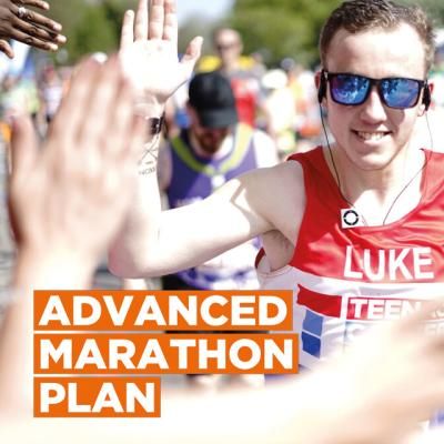 Teenage Cancer Trust Marathon Runner High Fiving