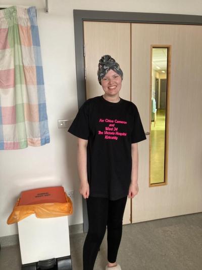 Chloe Cameron during treatment