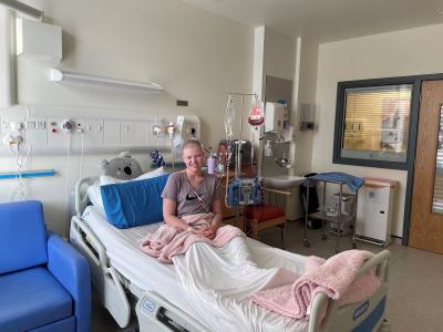 Chloe Cameron during treatment