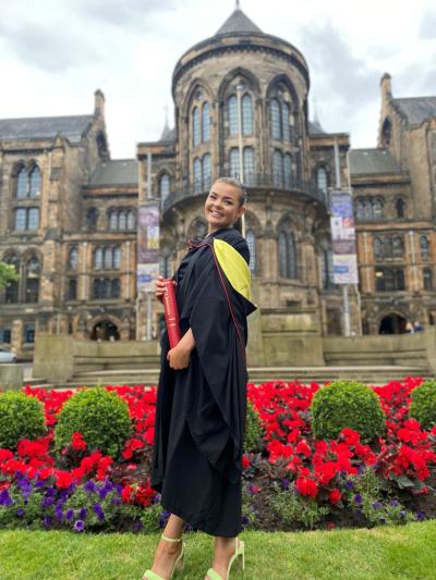 Beth Clyde at her graduation