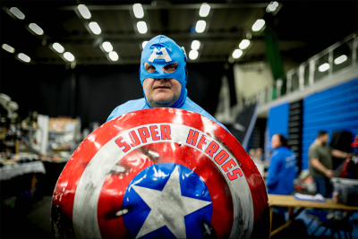 quirky fundraising ideas - hero fancy dress 