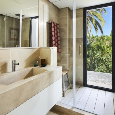 Guest bedroom ensuite of the £2,000,000 house you can win in the Omaze Marbella Superdraw in aid of Teenage Cancer Trust