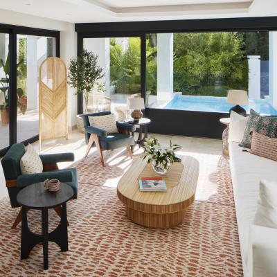 The lounge/living space of the £2,000,000 house you can win in the Omaze Marbella Superdraw in aid of Teenage Cancer Trust