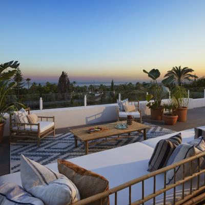 Roof terrace of the £2,000,000 house you can win in the Omaze Marbella Superdraw in aid of Teenage Cancer Trust