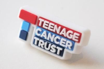 Teenage Cancer Trust pin badge available for sale on our online shop