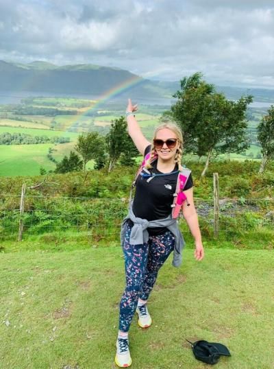 Laura reaches a rainbow!