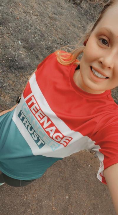 Laura running for Teenage Cancer Trust