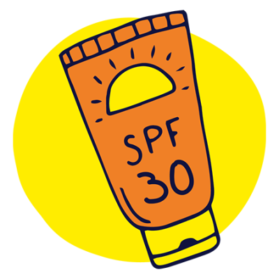 Illustration of some factor 30 sun cream
