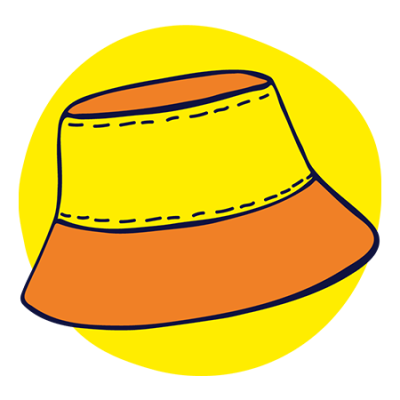 Illustration of a sun hat