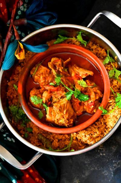 A bowl of curry