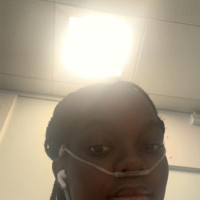 Yami in a hospital during Chemo treatment