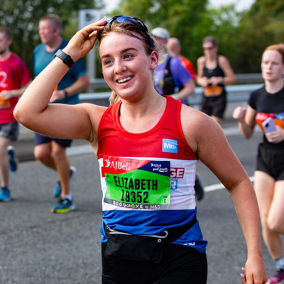 A runner at the Great North Run