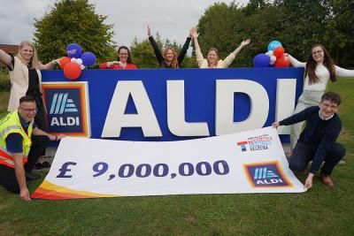 Aldi staff celebrate £9m fundraising total
