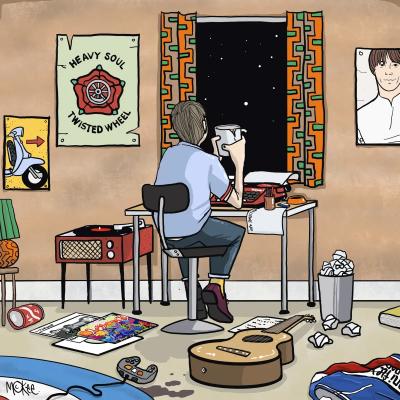 Into Tomorrow print by Pete McKee and Paul Weller