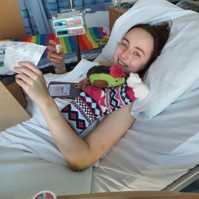 Jess during treatment