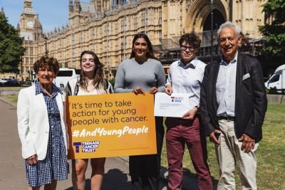 #Our founders and 3 young people handing in our #AndYoungPeople open letter.