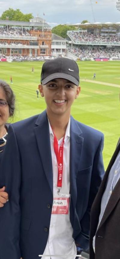 Amun at a cricket ground