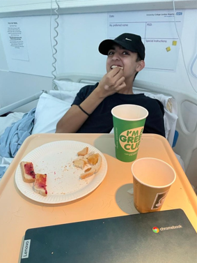 Amun in hospital