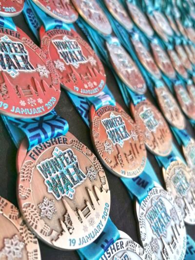 London Winter Walk Medals