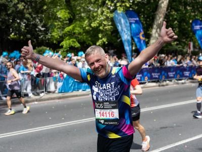 Runner at the London Marathon
