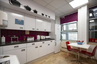 Sheffield Teenage Cancer Trust unit kitchen
