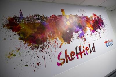 Sheffield Teenage Cancer Trust unit wall art
