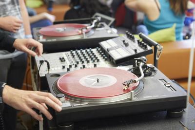 Bristol Teenage Cancer Trust unit DJ equipment